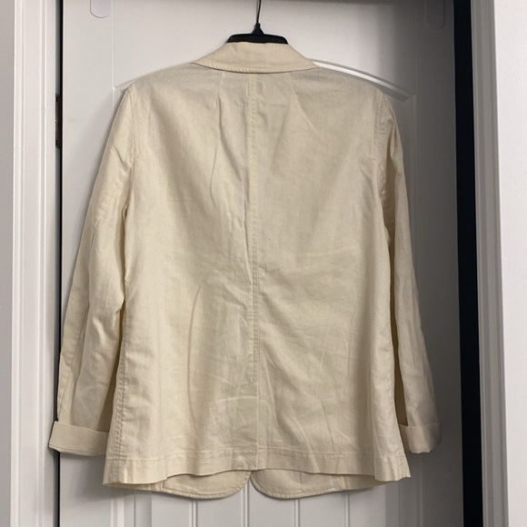 Off white linen blazer - Picture 4 of 5